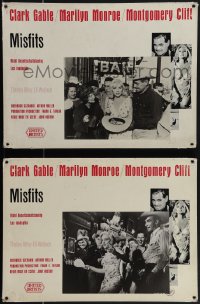 4j0083 MISFITS 2 Swiss LCs 1961 sexy Marilyn Monroe, Clark Gable, Montgomery Clift, John Huston!