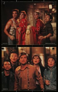 4j1388 BIG TROUBLE IN LITTLE CHINA 5 color deluxe 8x10 stills 1986 John Carpenter, Russell, Cattrall!