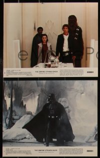 4j1355 EMPIRE STRIKES BACK 8 8x10 mini LCs 1980 George Lucas classic, cool images w/slugs!