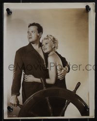 4j1428 LADY FROM SHANGHAI 2 8x10 stills 1949 great images of sexy blonde Rita Hayworth, Orson Welles!