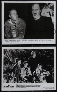 4j1372 MONSTER SQUAD 7 8x10 stills 1987 all the horror greats + candids w/Arnold Schwarzenegger!