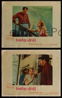 4j0630 BABY DOLL 8 LCs 1957 sexy troubled teen Carroll Baker w/ Karl Malden, Eli Wallach, Elia Kazan!