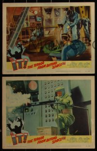 4j0667 IT! THE TERROR FROM BEYOND SPACE 6 LCs 1958 Marshall Thompson & Kim Spalding, action scenes!