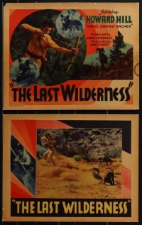 4j0624 LAST WILDERNESS 8 LCs 1935 Howard Hill with bow & arrow in 1st movie, ultra rare complete set!