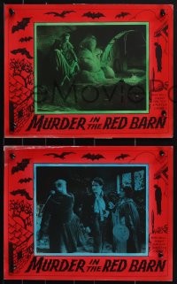 4j0679 MARIA MARTEN OR THE MURDER IN THE RED BARN 4 Canadian LCs R1960s Tod Slaughter, ultra rare!