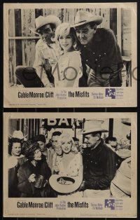 4j0639 MISFITS 8 LCs 1961 sexy Marilyn Monroe, Clark Gable, Montgomery Clift, Wallach, John Huston!