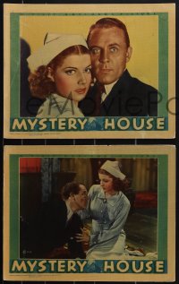 4j0668 MYSTERY HOUSE 6 LCs 1938 detective Dick Purcell helps Ann Sheridan find her father's murderer!