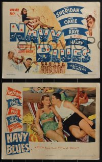 4j0652 NAVY BLUES 8 LCs 1941 sexy patriotic Ann Sheridan sings for sailors in Hawaii, Oakie, Raye!