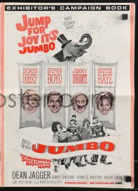 4j0389 JUMBO pressbook 1962 Doris Day, Jimmy Durante, Stephen Boyd, Martha Raye circus elephant!