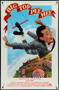 4k0721 BIG TOP PEE-WEE 1sh 1988 Paul Reubens is a hero, lover & legend, cult classic, great image!