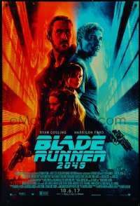 4k0726 BLADE RUNNER 2049 advance DS 1sh 2017 great montage image with Harrison Ford & Ryan Gosling!