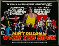 4k0089 OVER THE EDGE British quad 1984 Matt Dillion, Jonathan Kaplan cult classic, different art!