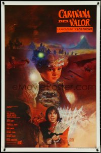 4k0735 CARAVAN OF COURAGE int'l Spanish language A 1sh 1984 An Ewok Adventure, Star Wars, Sano!