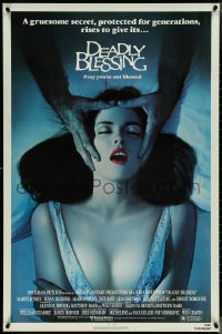 4k0758 DEADLY BLESSING 1sh 1981 Wes Craven, a gruesome secret protected for generations rises!