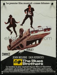 4k0208 BLUES BROTHERS French 15x21 1980 John Belushi & Dan Aykroyd are on a mission from God!