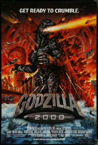 4k0790 GODZILLA 2000 DS 1sh 2000 Gojira ni-sen miraniamu, cool artwork of monster attack!