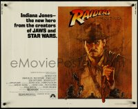 4k0172 RAIDERS OF THE LOST ARK 1/2sh 1981 great art of adventurer Harrison Ford by Amsel!