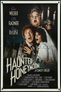 4k0803 HAUNTED HONEYMOON 1sh 1986 Gene Wilder, Gilda Radner, Dom DeLuise in drag!