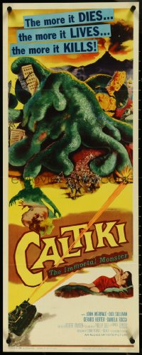 4k0240 CALTIKI THE IMMORTAL MONSTER insert 1960 Caltiki - il monstro immortale, cool art of creature!