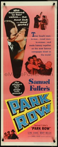 4k0276 PARK ROW insert 1952 Sam Fuller, Mary Welch, Gene Evans, the picture with the page one punch!