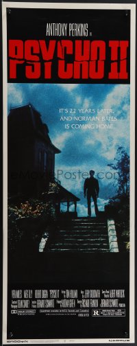 4k0278 PSYCHO II insert 1983 Anthony Perkins as Norman Bates, cool creepy image of classic house!