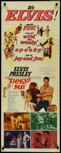 4k0291 TICKLE ME insert 1965 Elvis Presley is fun, way out wild & wooly, full of joy and jive!