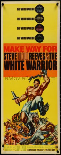 4k0293 WHITE WARRIOR insert 1961 Agi Murad il diavolo bianco, art of chained Steve Hercules Reeves!