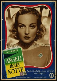 4k0186 VIGIL IN THE NIGHT Italian 13x19 pbusta 1951 great close-up of beautiful Carole Lombard!