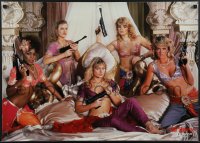 4k0544 OCTOPUSSY Japanese special poster 1983 James Bond 007, sexy women holding guns, ultra rare!