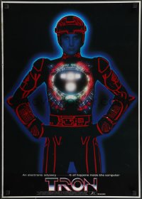 4k0668 TRON Japanese 1982 Bruce Boxleitner in title role in red suit, all English design!