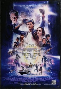 4k0898 READY PLAYER ONE advance DS 1sh 2018 Steven Spielberg, cast montage by Paul Shipper!