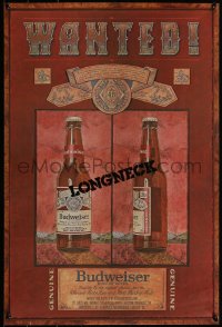 4k0198 BUDWEISER 20x30 advertising poster 1980s advertisement for the King of Beers, Wanted!