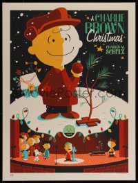 4k0489 CHARLIE BROWN CHRISTMAS signed #14/450 18x24 art print 2011 by Tom Whalen, standard edition!