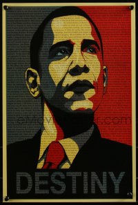 4k0529 DESTINY 12x18 special poster 2008 President Barack Obama, Destiny, Fairey art parody!