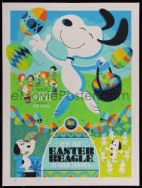 4k0498 IT'S THE EASTER BEAGLE CHARLIE BROWN #260/300 18x24 art print 2013 Tom Whalen art, regular!