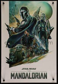 4k0539 MANDALORIAN 13x19 special poster 2023 Walt Disney Celebration U.K., Baby Yoda, different!