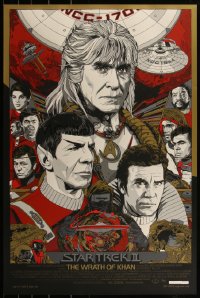 4k0480 STAR TREK II #627/635 24x36 art print 2012 Mondo, art by Tyler Stout, regular edition!