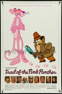 4k0973 TRAIL OF THE PINK PANTHER 1sh 1982 Peter Sellers, Blake Edwards, cool cartoon art!