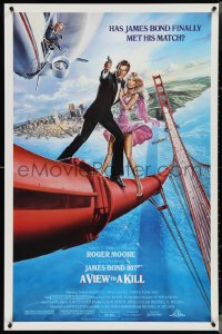 4k0985 VIEW TO A KILL 1sh 1985 Roger Moore as James Bond 007, Walken, Grace Jones!