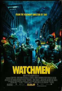 4k0990 WATCHMEN advance DS 1sh 2009 Zack Snyder, Billy Crudup, Jackie Earle Haley & Malin Akerman!