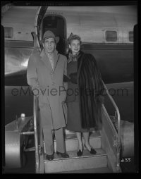 4m0485 AFRICAN QUEEN 2 camera original 4x5 negatives 1951-52 Bogart & Bacall by plane + posters!