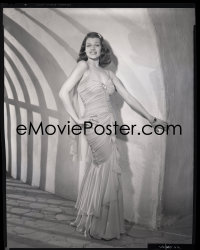 4m0368 BLOOD & SAND camera original 8x10 negative 1941 standing portrait of super sexy Rita Hayworth!