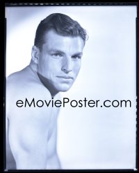 4m0373 BUSTER CRABBE #3 camera original 8x10 negative 1930s great barechested portrait by Richee!