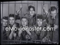 4m0379 CRIME SCHOOL camera original 8x10 negative 1938 portrait of The Dead End Kids behind bars!