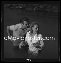 4m0331 DR. NO camera original 2.25x2.25 negative 1962 Connery & Andress candid laughing in water!