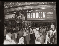 4m0472 HIGH NOON camera original 4x5 negative 1952 crowded theater at the premiere, cool display!