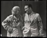 4m0397 HOLD YOUR MAN camera original 8x10 negative 1933 candid c/u of sexy Jean Harlow & visitor!