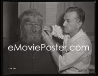 4m0400 HOUSE OF DRACULA camera original 8x10 negative 1945 Jack Pierce & werewolf Lon Chaney Jr.!