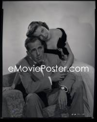 4m0415 KNOCK ON ANY DOOR camera original 8x10 negative 1949 seated Humphrey Bogart & Susan Perry!