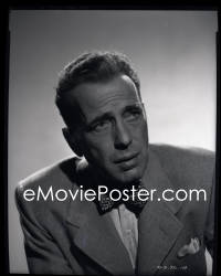 4m0413 KNOCK ON ANY DOOR camera original 8x10 negative 1949 head & shoulders c/u of Humphrey Bogart!